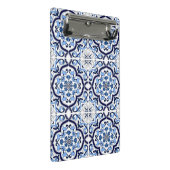 Blaue Flora Mittelmeer Sizilianischer Til Mini Klemmbrett (Schrägansicht)