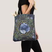 Blaue Flora Moderne Vintag Tasche (Von Nahem)