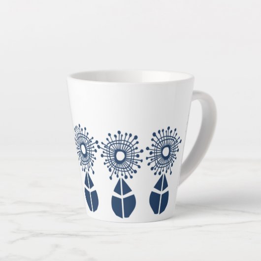 Blaue Flora und Fauna Milchtasse (Rechte Ecke)