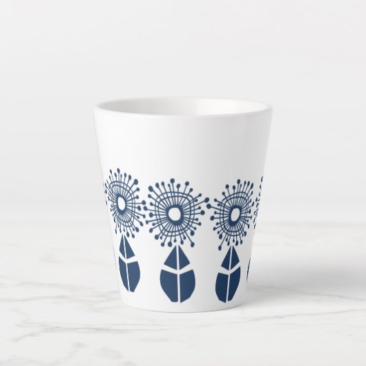 Blaue Flora und Fauna Milchtasse (Vorderseite)