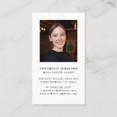 Blaue Flora Wasserfarben - Schlüssel zum Anwesen A Visitenkarte (Rückseite)