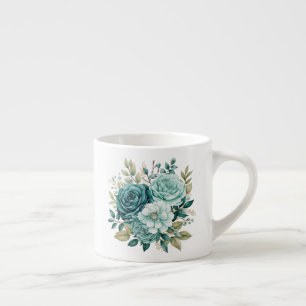 Blaue Floral  Espressotasse