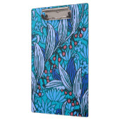 Blaue florale Antik-Boho-Moderne Klemmbrett (Links)