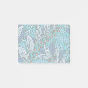 Blaue florale Antiquität Boho Modern Post-it Klebezettel