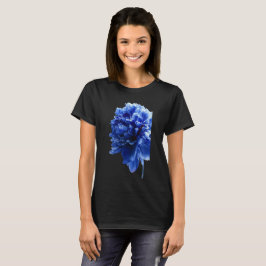 Blaue florale botanische Illustration | Elegante N T-Shirt