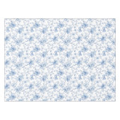 Blaue florale französische Toile  Tischdecke (Vorderseite (Horizontal))