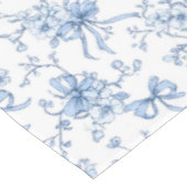 Blaue florale französische Toile  Tischdecke (Schrägansicht)