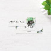 Blaue Florale Halloween-Baby-Party-Windel-Raffel (Schreibtisch)