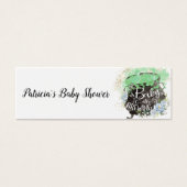 Blaue Florale Halloween-Baby-Party-Windel-Raffel (Vorderseite)
