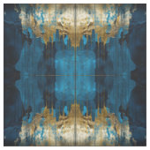 Blaue Florale Stoff Nahtlos Muster Boho Modern (Muster)