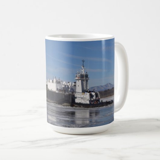 Blaue Flossen Kaffeetasse (VorderseiteRechts)