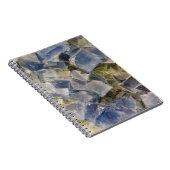Blaue Fluorit-Kristalle in der Matrix Notizblock (Rechte Seite)