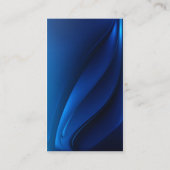 Blaue flüssige zeitgenössische visitenkarte (Rückseite)