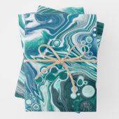 Blaue Flüssigkeit Geschenkpapier Set (Beispiel)