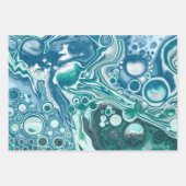 Blaue Flüssigkeit Geschenkpapier Set (Vorderseite)