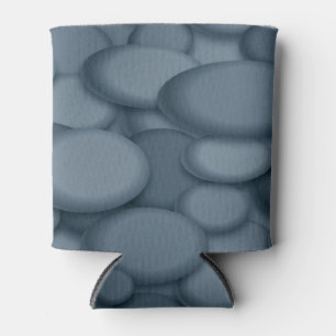 Blaue Flussstein-Kiesel Kunst Dosenkühler