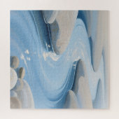 Blaue Flusssteine Puzzle (Horizontal)
