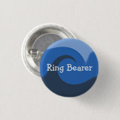 "Blaue Flut" - Trägerring Button (Vorne & Hinten)