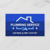 Blaue Flutwasserschichten Visitenkarte (Vorderseite)