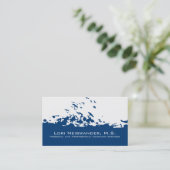 Blaue Flying-Vögel der weißen Navy Visitenkarte (Stehend Vorderseite)