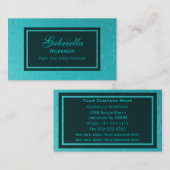 Blaue Folien-Visitenkarten Visitenkarte (Vorne/Hinten)