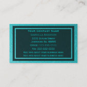 Blaue Folien-Visitenkarten Visitenkarte (Rückseite)