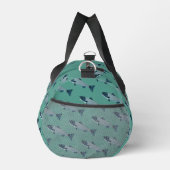 Blaue Folkloretrout/Lachs Duffle Bag (Rechts)