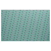 Blaue Folkloretrout/Lachs Stoff (Fat Quarter (45,7 x 55,9 cm))