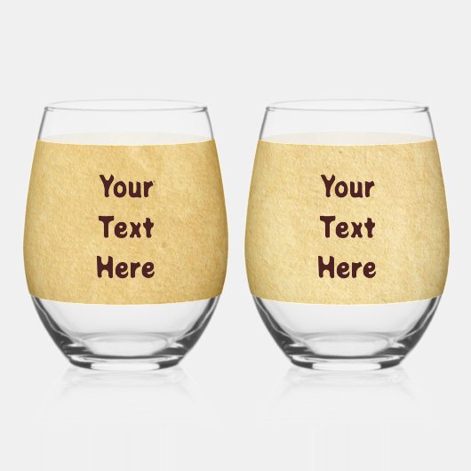 Blaue Folkloretrout/Lachs Weinglas Ohne Stiel (Rückseite)