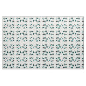 Blaue Formen Mitte Jahrhundert Modernes Gewebe Stoff (Yard (91,4 cm))