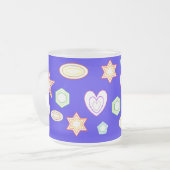 Blaue Formen Tasse (Vorderseite Links)