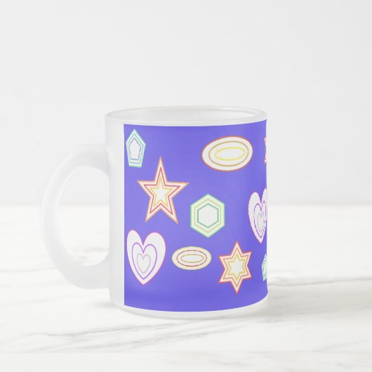 Blaue Formen Tasse (Links)