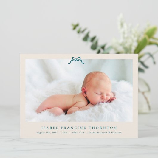 Blaue Foto Ankündigung (Stehend Vorderseite)