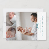 Blaue Foto Ankündigung (Rückseite)