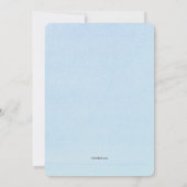 Blaue Foto-Ruhestands-Party Einladungen (Rückseite)