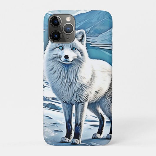 Blaue Foxenscene-Design Case-Mate iPhone Hülle (Rückseite)