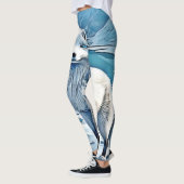 Blaue Foxenscene-Design Leggings (Links)