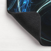 Blaue Fractical Mausunterlage Mousepad (Ecke)
