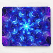 Blaue Fraktale des Halbmonds Mousepad (Vorne)