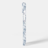 Blaue französische Toile Case-Mate iPhone Hülle (Rückseite / Links)