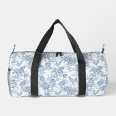 Blaue französische Toile Duffle Bag (Rückseite)