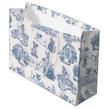 Blaue französische Toile Jack Russell Geschenk Sti