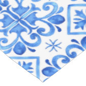 Blaue französische Toile-Muster Tischdecke (Schrägansicht)