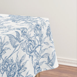 Blaue französische Toile Tischdecke