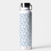 Blaue französische Toile Trinkflasche (Rückseite)