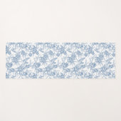 Blaue französische Toile Yogamatte (Vorderseite (Horizontal))