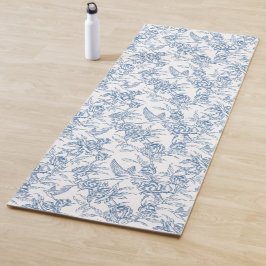 Blaue französische Toile Yogamatte