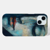 Blaue Frau Abstrakte Kunst Case-Mate iPhone Hülle (Rückseite (Horizontal))