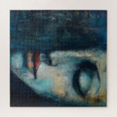 Blaue Frau Abstrakte Kunst Puzzle (Horizontal)