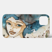 Blaue Frau Case-Mate iPhone Hülle (Rückseite (Horizontal))